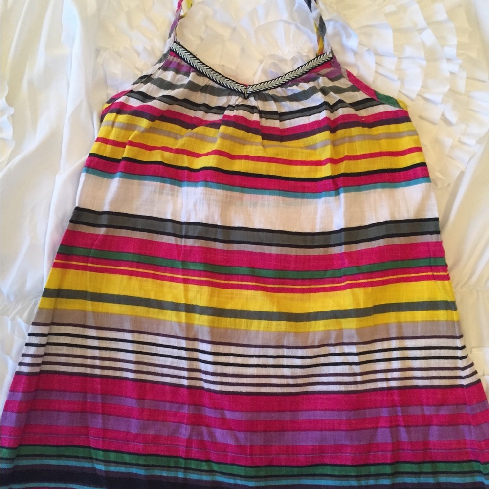 Peek cotton strip dress